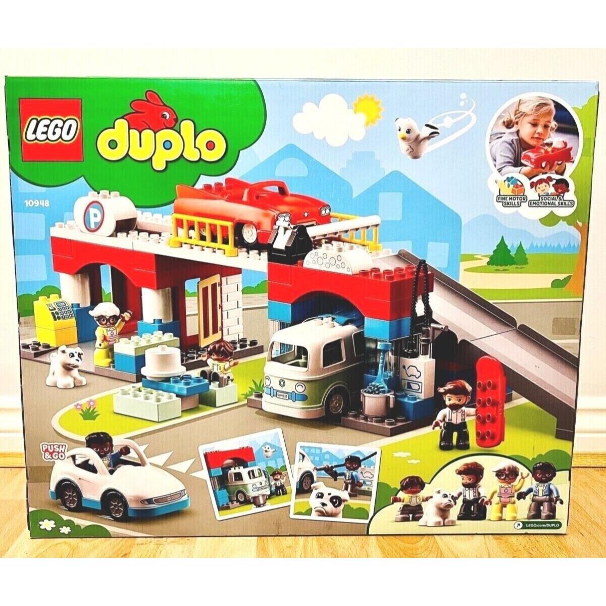 Lego Duplo Parking Garage and Car Wash 10948 Kid`s Building Toy Kit Set