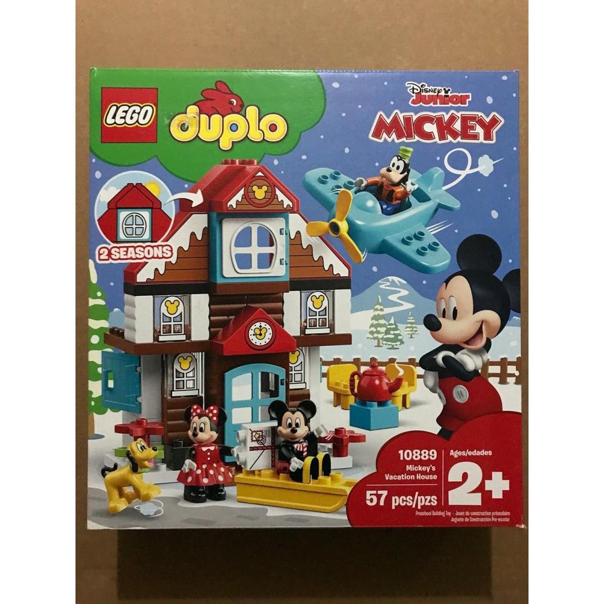Lego Disney Duplo 10889 Mickey Vacation House Age 2+ Minnie Goofy Christmas