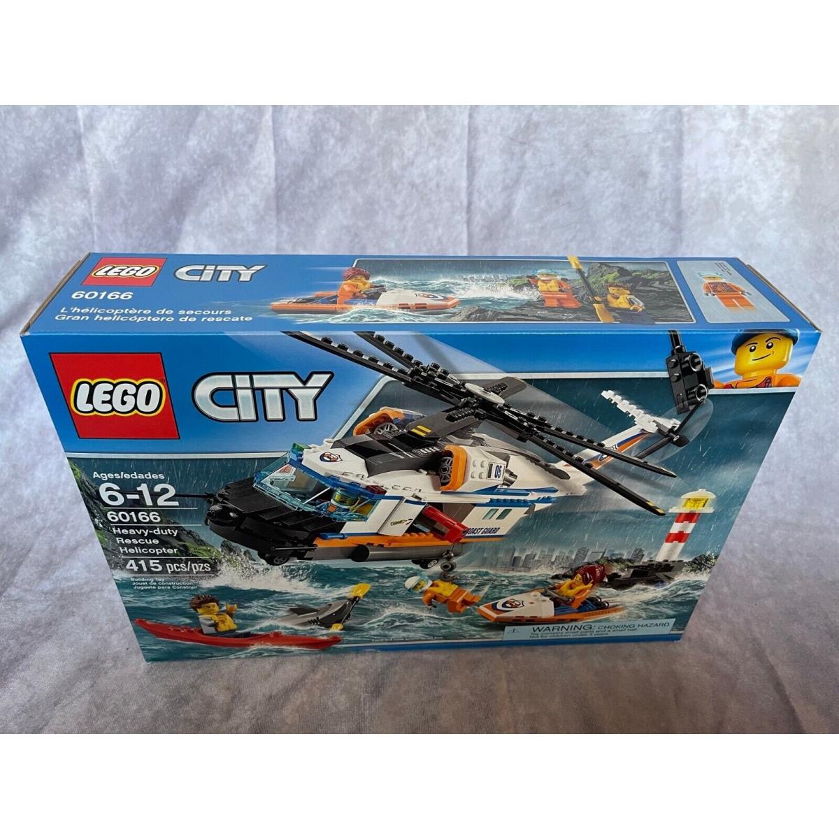 Lego City Heavy-duty Rescue Helicopter 2017 60166 Building Kit 415 Pcs