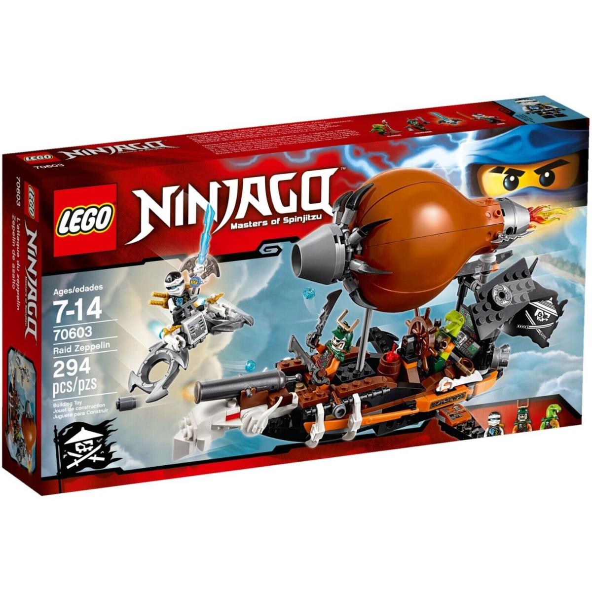 Lego Ninjago Raid Zeppelin Set 70603 Masters of Spinjitzu 294 Pieces