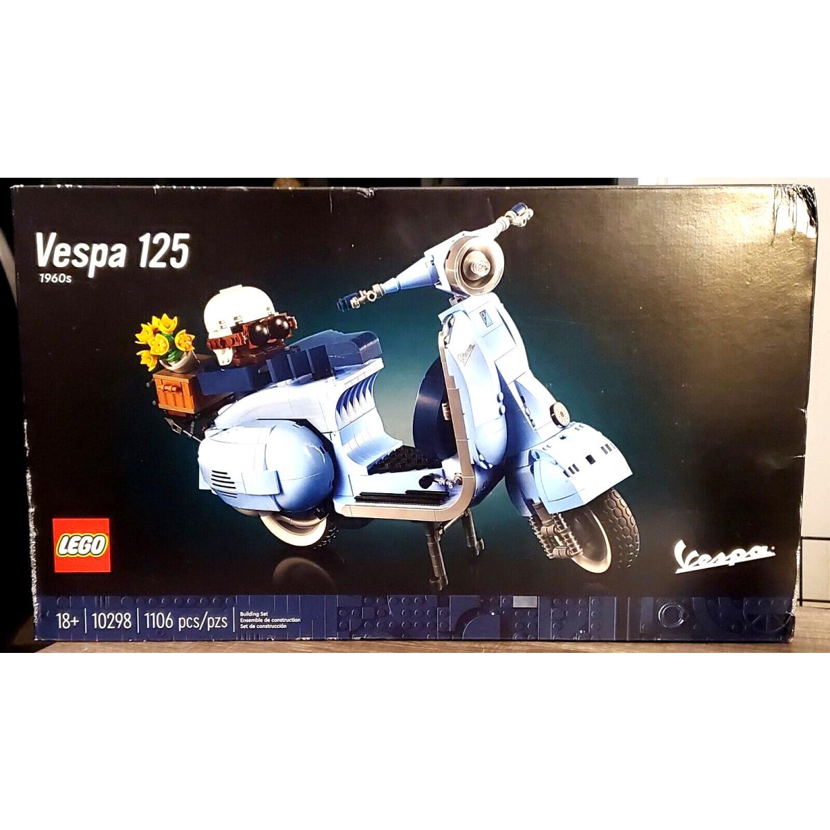 Lego Icons Vespa 125 Scooter Model Set - 10298