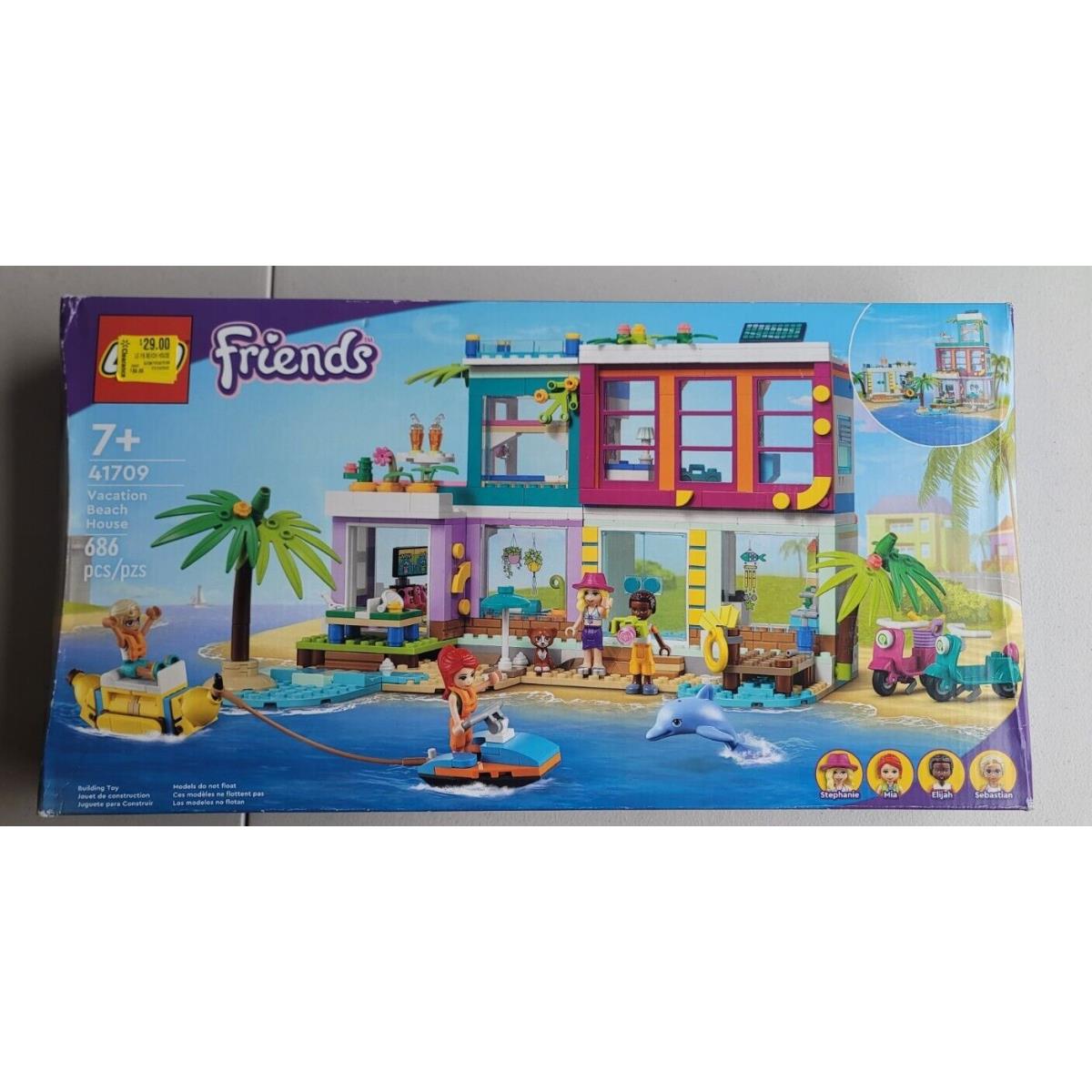 Lego 41709 Building Friends Vacation Beach House Brand 686 Pieces Retired