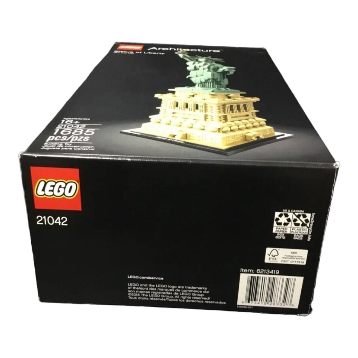 Lego Architecture Statue of Liberty York City 21042 Building Set Collectible