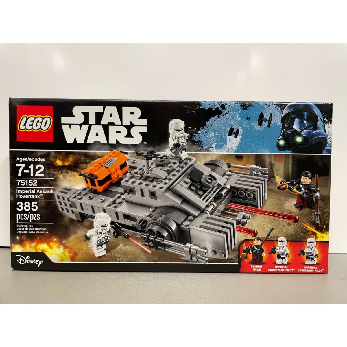 Lego 75152 Star Wars Imperial Assault Hovertank - 385 Pcs 3 Minifigs 2016