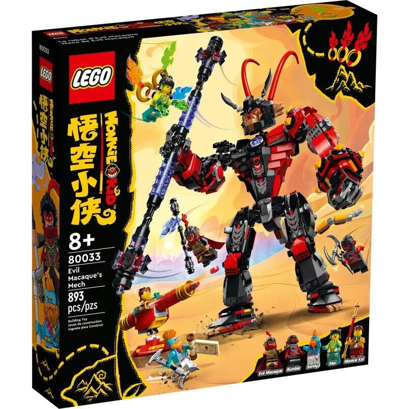 Lego Monkie Kid Evil Macaque`s Mech 80033 Box Nsb