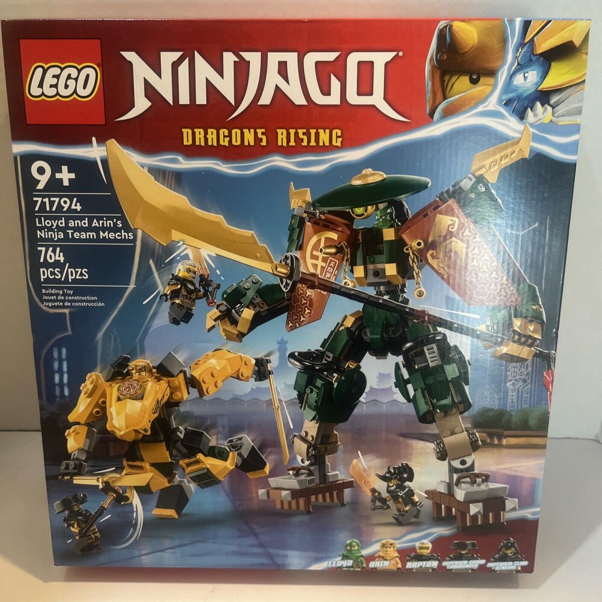 Lego Ninjago Dragons Rising Lloyd Arin`s Ninja Team Mechs 71794 +