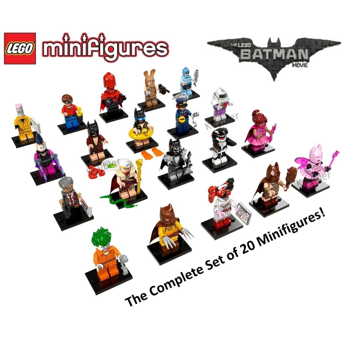 Lego 71017 Batman Movie Collectible Minifigures Series 1 Complete Set of 20