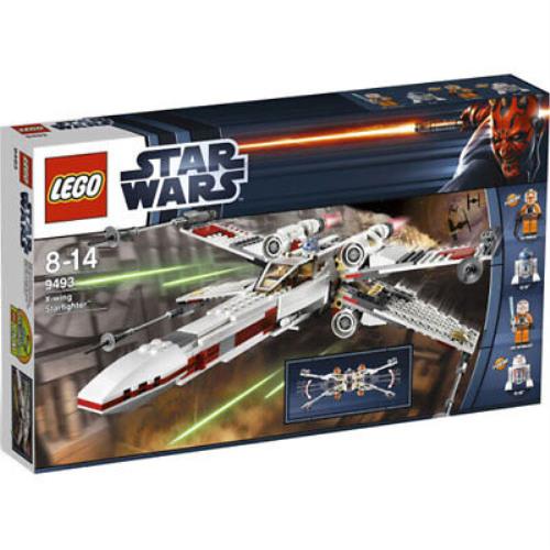 Lego Star Wars X-wing Starfighter 9493 Jek R2-D2 R5-D8 Luke Retired