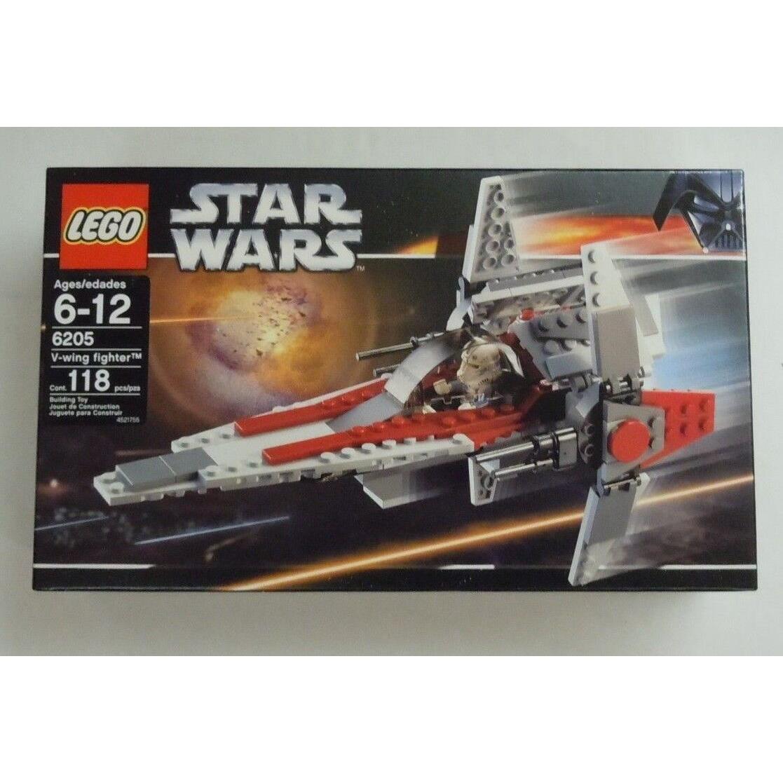 Lego Star Wars V-wing Fighter Set 6205 Pilot Minifig
