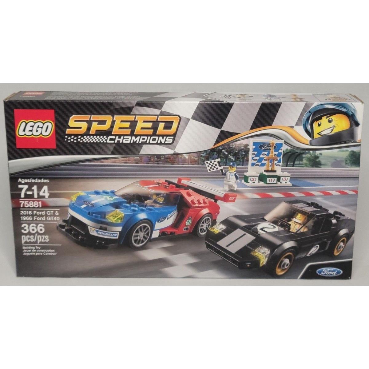 Lego 75881 2016 Ford GT 1966 Ford GT40 Speed Champions Drivers