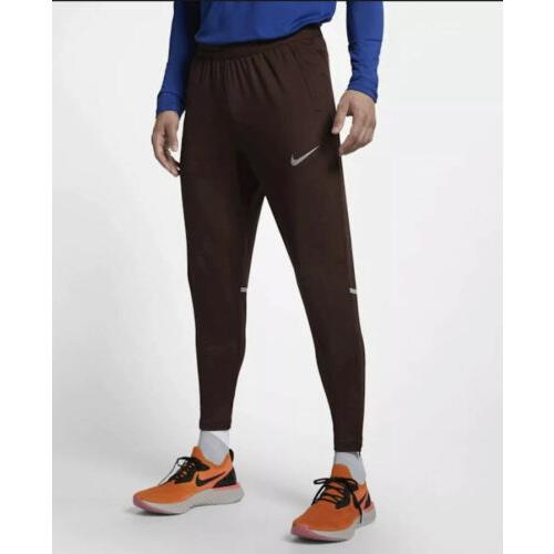 Nike Phenom 2 Dri-fit Men`s Size XL Running Pants Burgundy AA0690-233