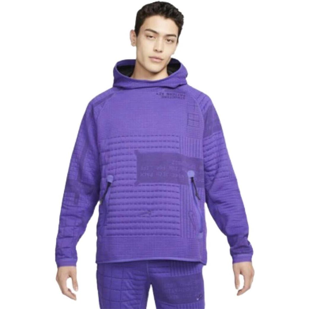 Nike Tech Pack Therma-fit Adv Hoodie DM5522-579 Purple Size M Hooded Sweatshirt
