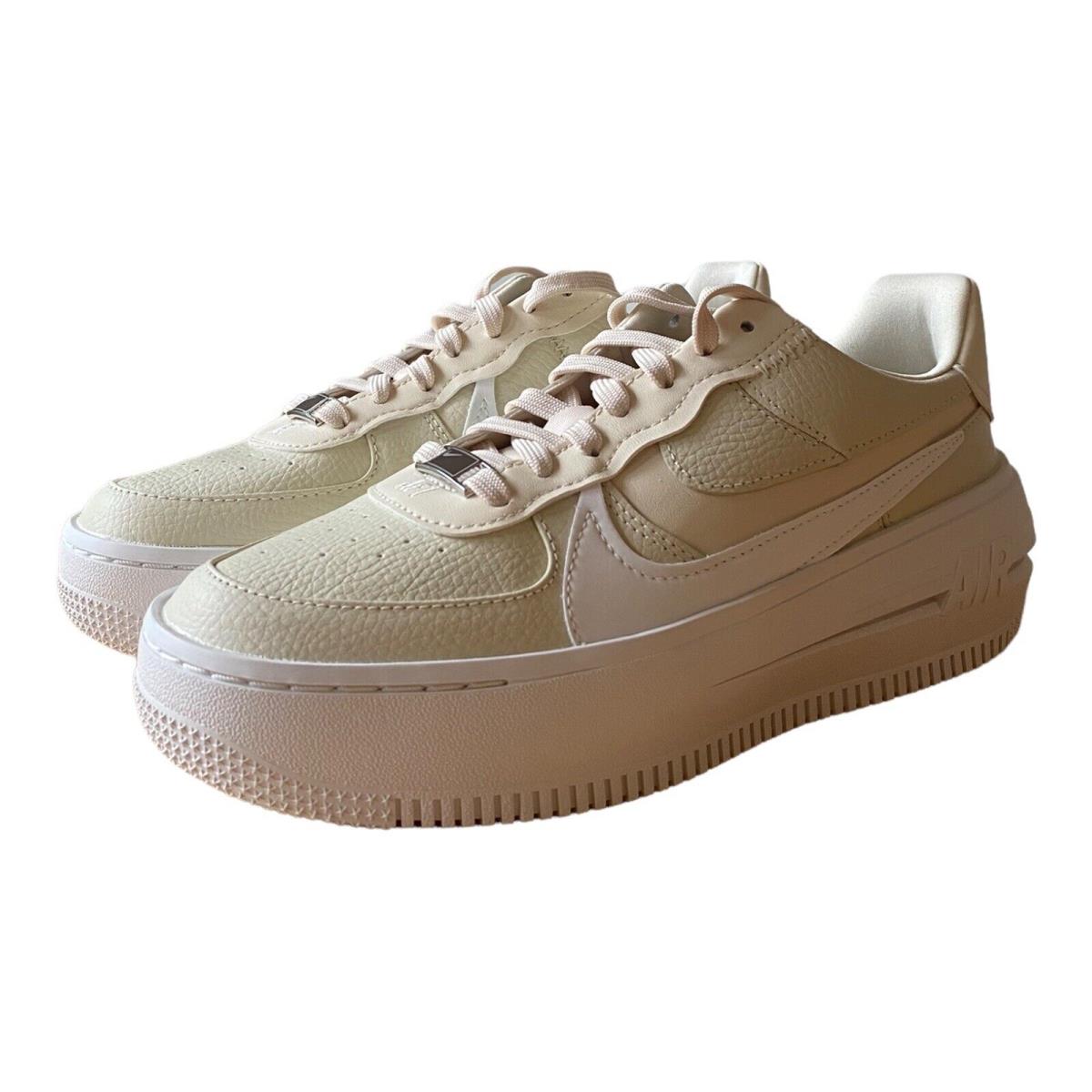 Nike Air Force 1 Plt.af.orm Fossil White Shoes 2022 DJ9946-200 Women`s Size 6.5 - Ivory