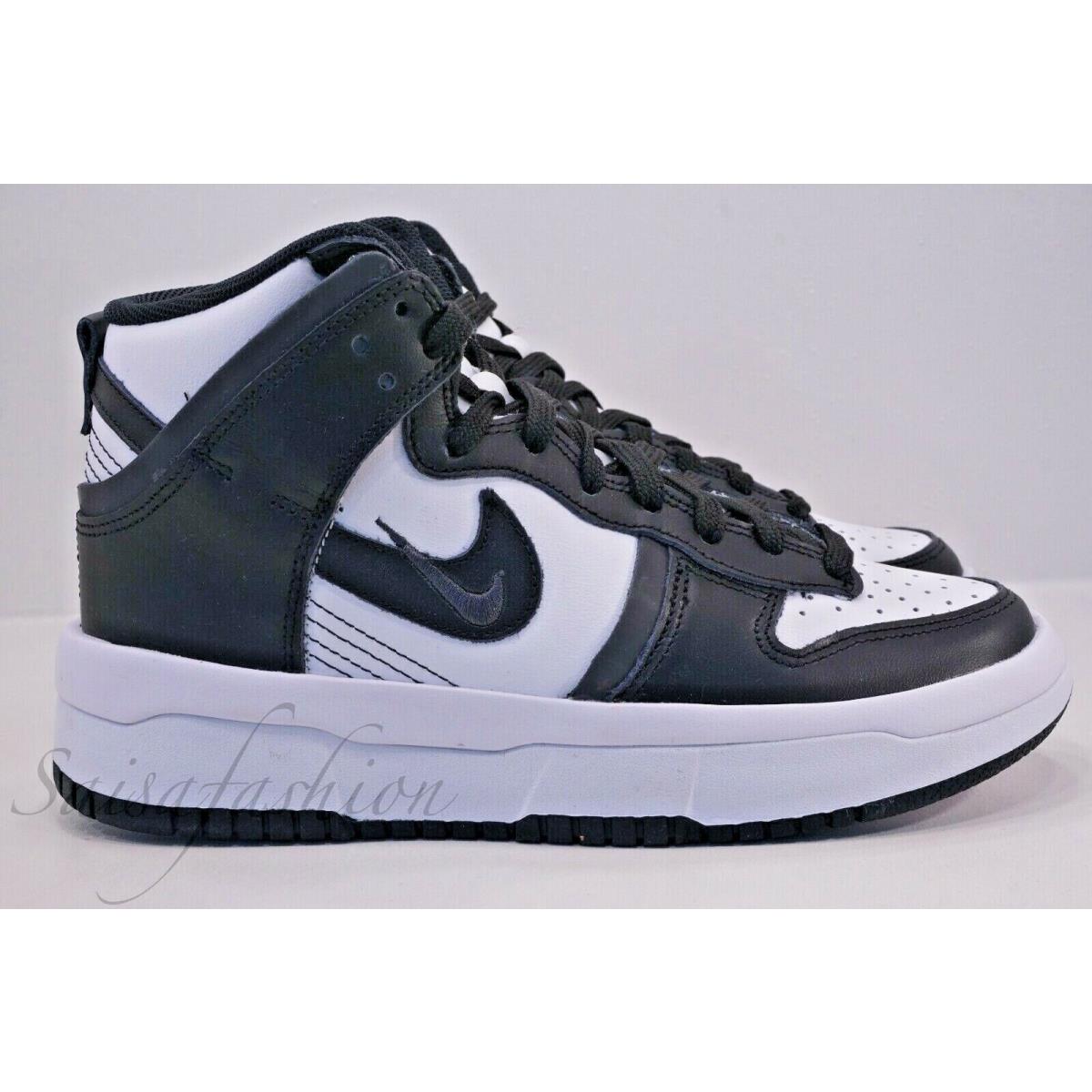 Nike Dunk High Up Black White Panda Sneakers DH3718-104 Women`s Size 5 - Black