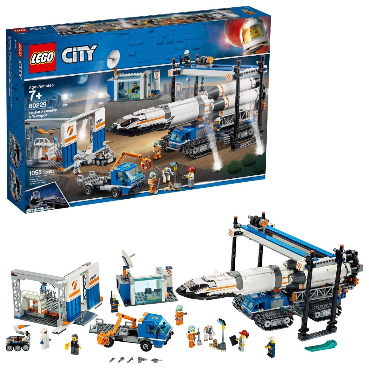 Lego City Space Port Rocket Assembly Transport 60229