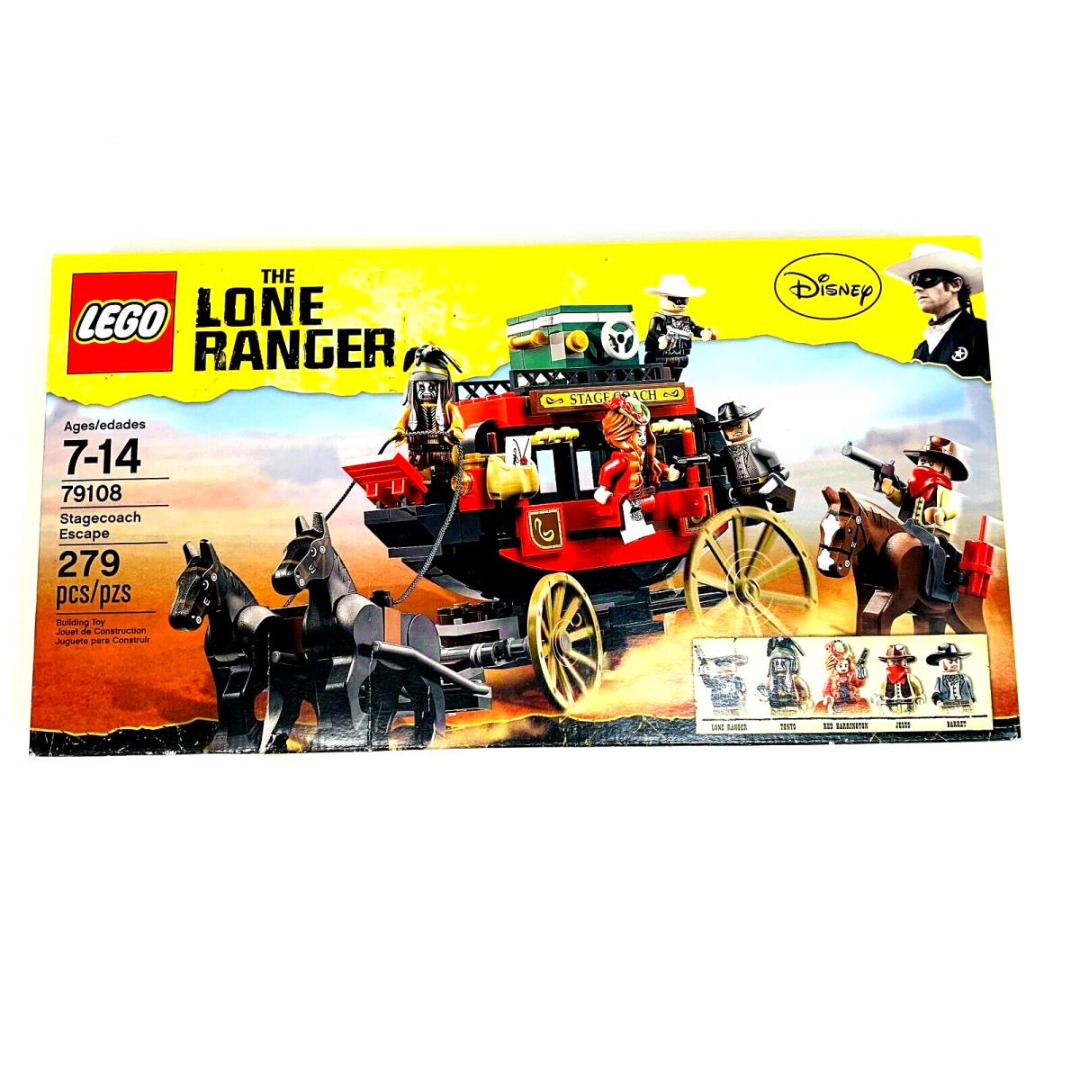 Retired Rare Old Stock Lego 79108 The Lone Ranger:stagecoach Escape