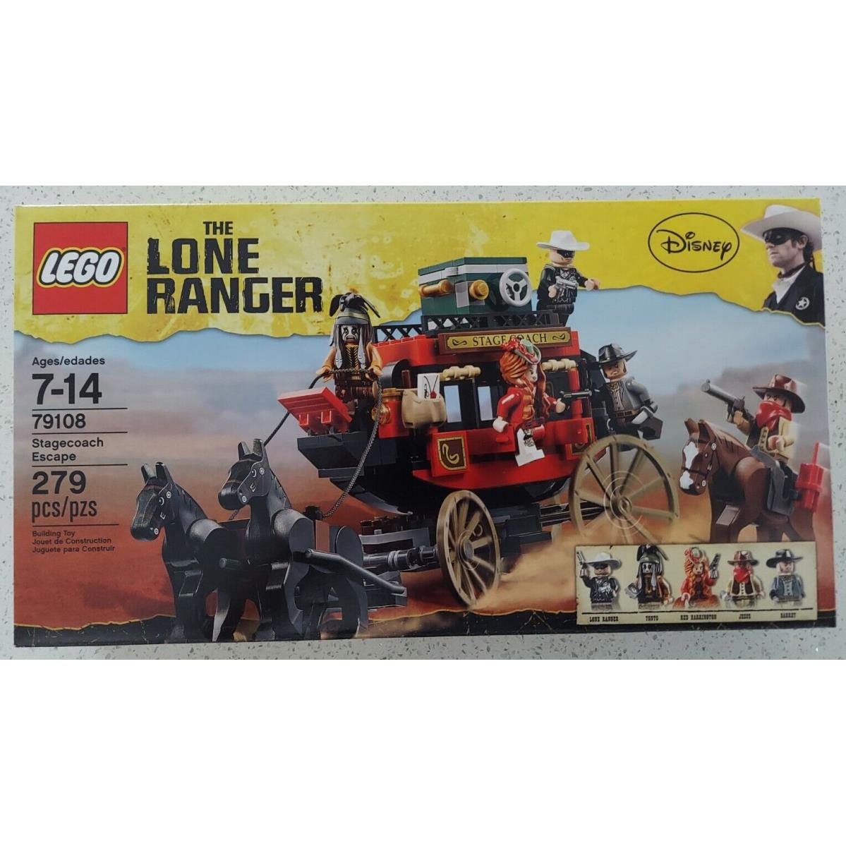 Lego The Lone Ranger Stagecoach Escape 79108 Western Cowboy Indian Calvary