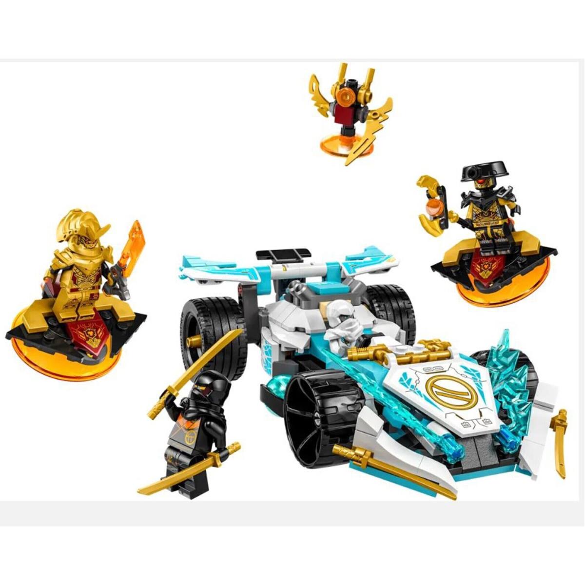 Lego Ninjago Dragons Rising Zane`s Dragon Power Spinjitzu Race Car Building Set