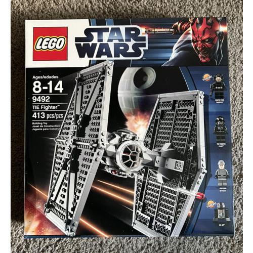 2012 Lego Star Wars Tie Fighter 9492 Set Mib Minifig R5-J2 Pilot Death Star Impe