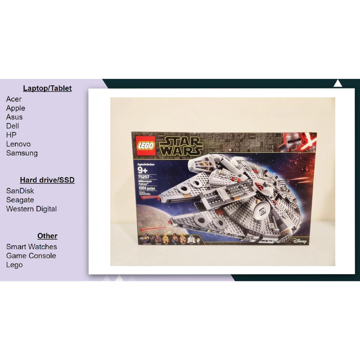 Lego Star Wars Millennium Falcon 75257