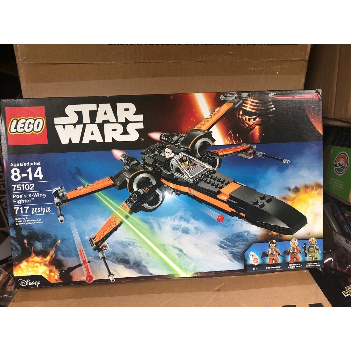 Lego Star Wars Poe`s X-wing Fighter 75102 The Force Awakens Dented Box