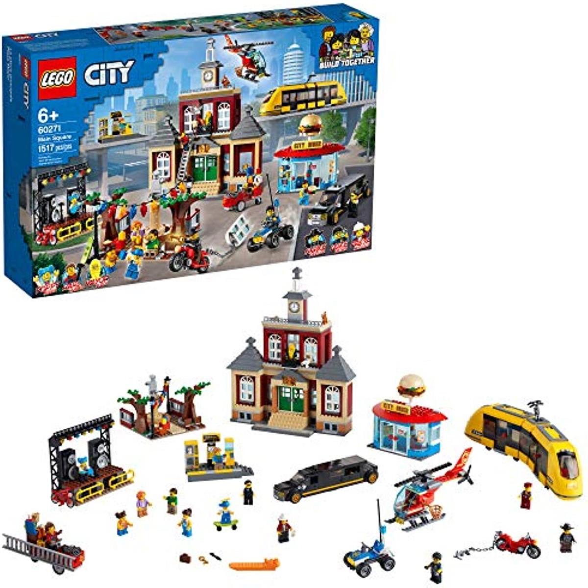 Lego City Main Square 60271 Set 1517 Pcs Toy Building Block