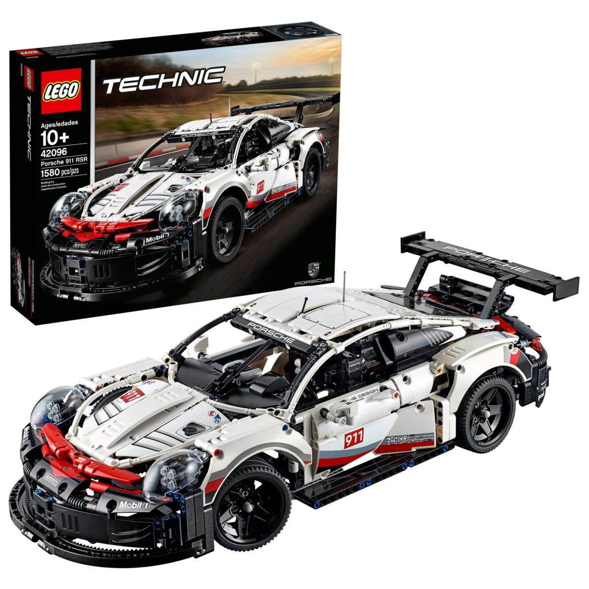 Lego Technic Porsche 911 Rsr Race Car Model Building Kit 42096 Advanced