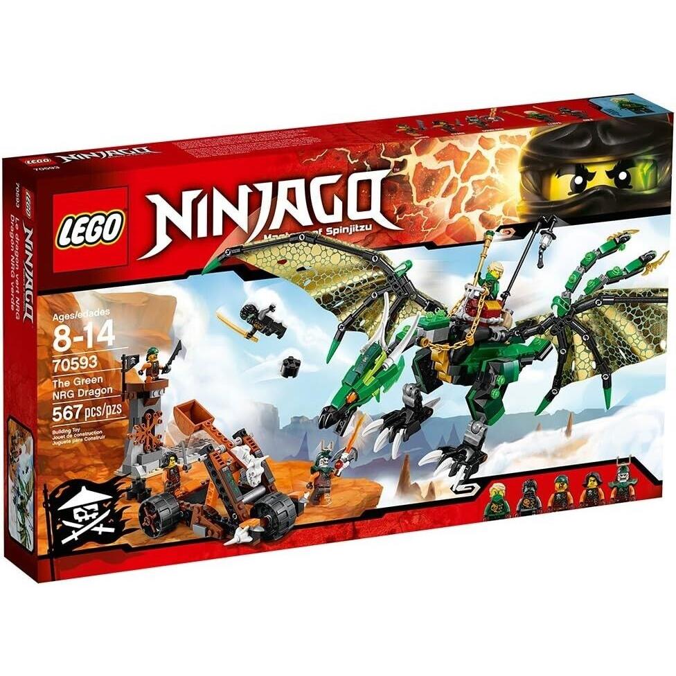 Lego 70593 Ninjago The Green Nrg Dragon Retired Set