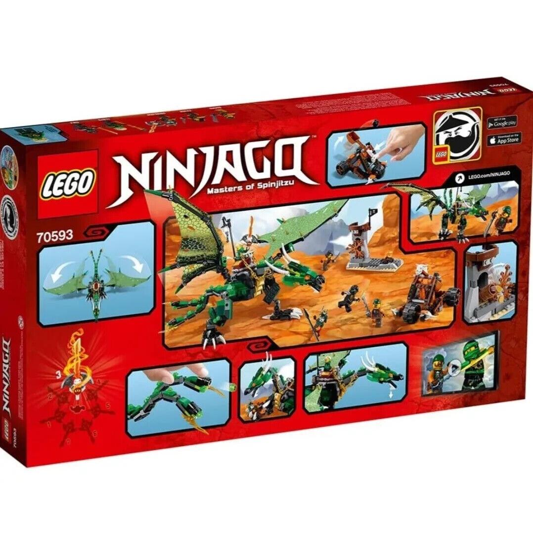 Lego Ninjago The Green Nrg Dragon 70593 Box Bucko Cyren Lloyd Cole
