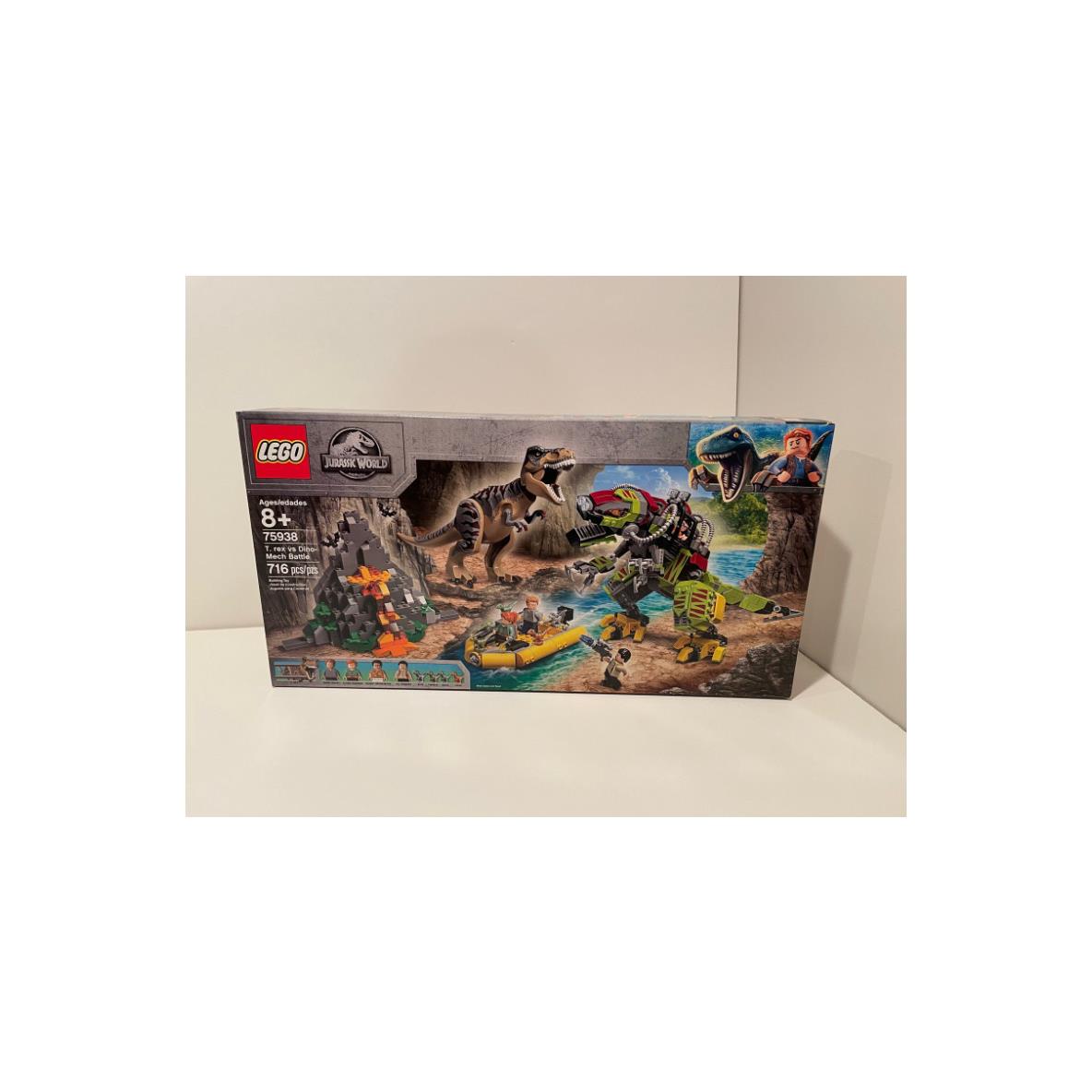 Lego 75938 T. Rex VS Dino-mech Battle Set Building Kit 716 Pcs Retired Set