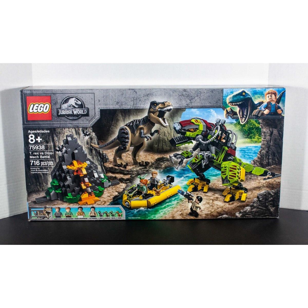 Lego Jurassic World T Rex VS Dino Mech Battle 75938 Dinosaur Velociraptor