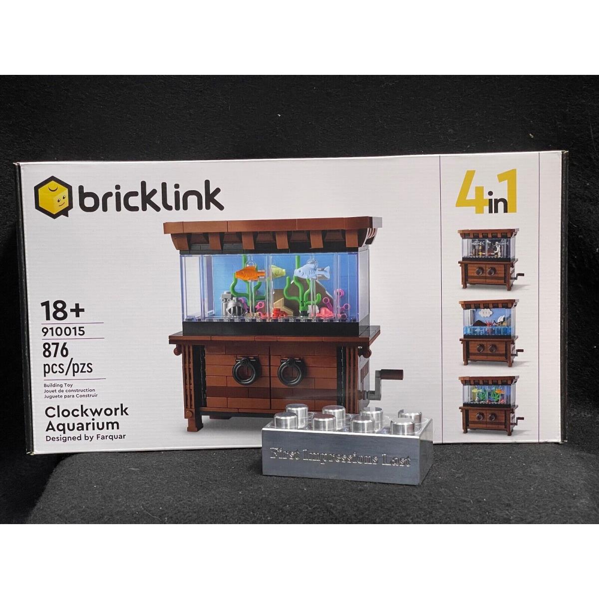 Lego 910015 2022 Clockwork Aquarium Bricklink Designer Program Retired