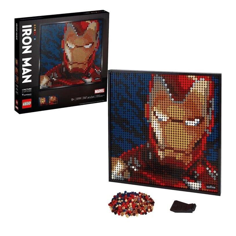 Lego Art Marvel Studios Iron Man 31199 Retired Set Brans 3167 Pieces