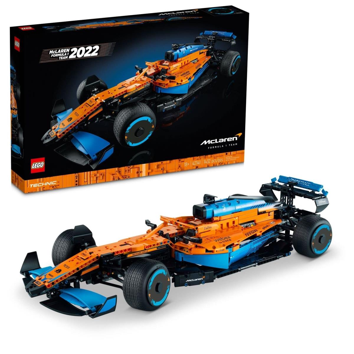 Lego 42141 Technic Mclaren Formula 1 2022 Race Car Model Building Kit