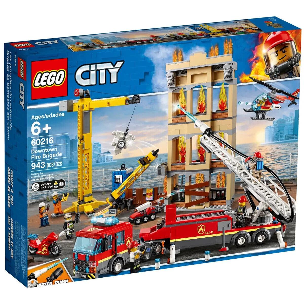 Lego Downtown Fire Brigade 60216 Town Minifigure Building Set