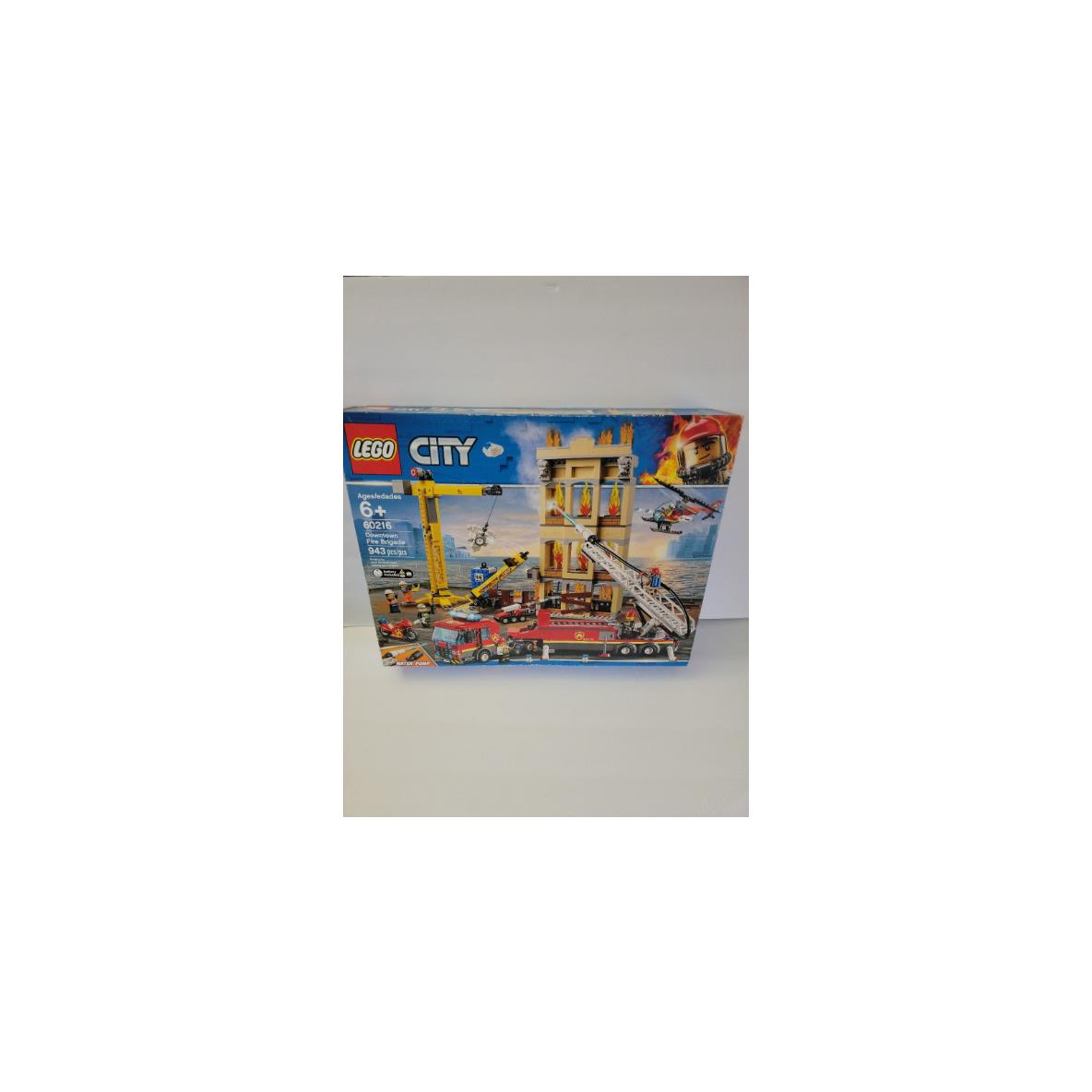 Lego Downtown Fire Brigade Set 60216 Building Kit 943 Pcs Playset Retired