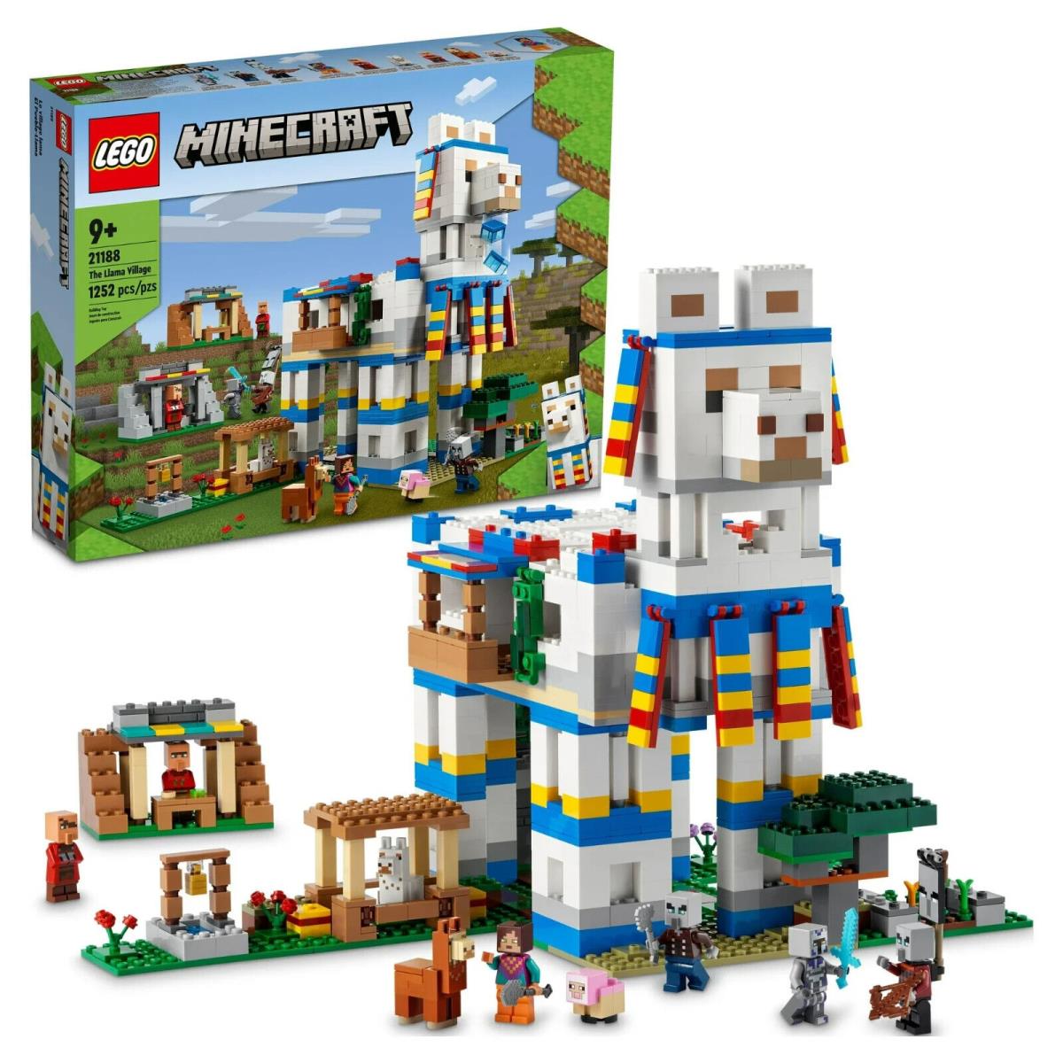 Lego Minecraft: The Llama Village 21188 - 6 Customizable Buildings and Minifigur