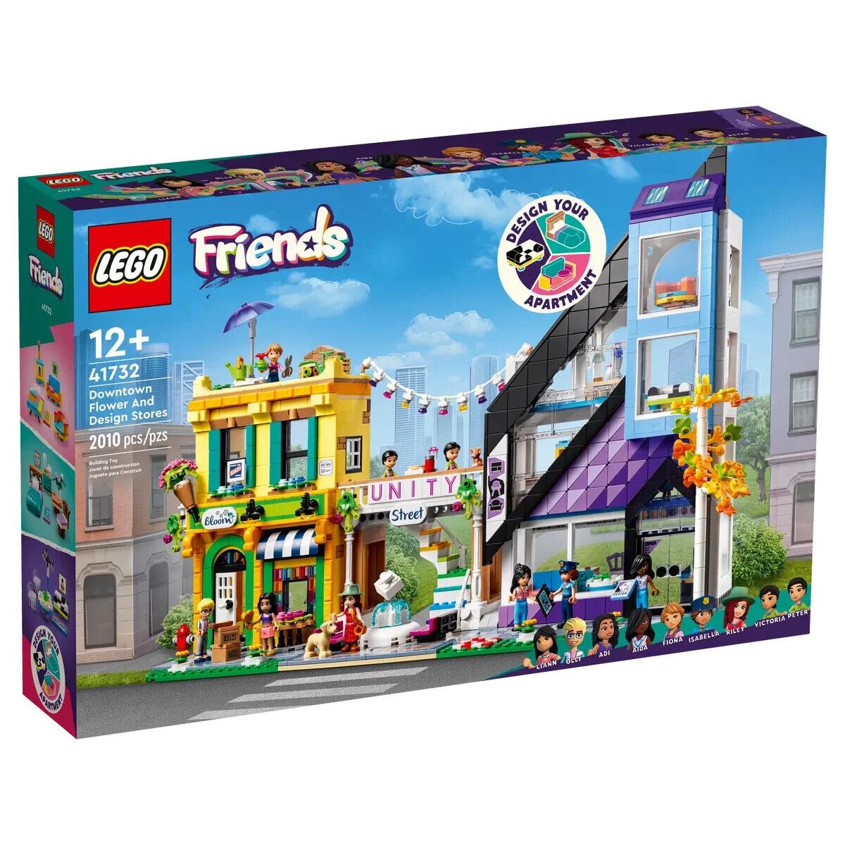 Lego Downtown Flower and Design Stores 41732 Friends Minifigure Building Set