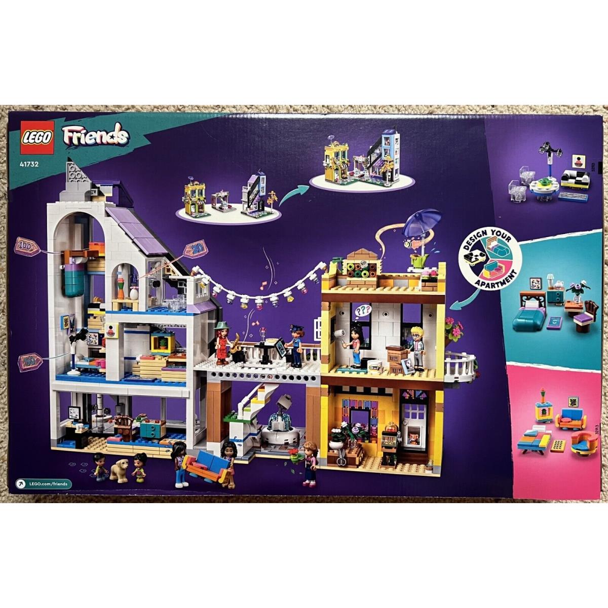 Lego Friends Downtown Flower and Design Stores 41732 Set 2010pcs