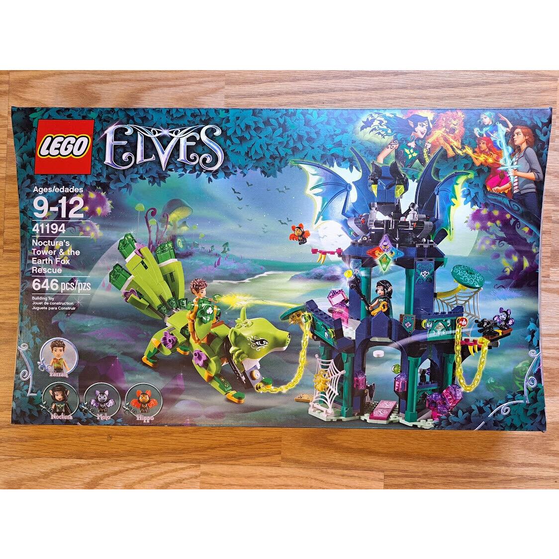 Lego Elves Noctura`s Tower The Earth Fox Rescue 41194 2018 Mint Mimb