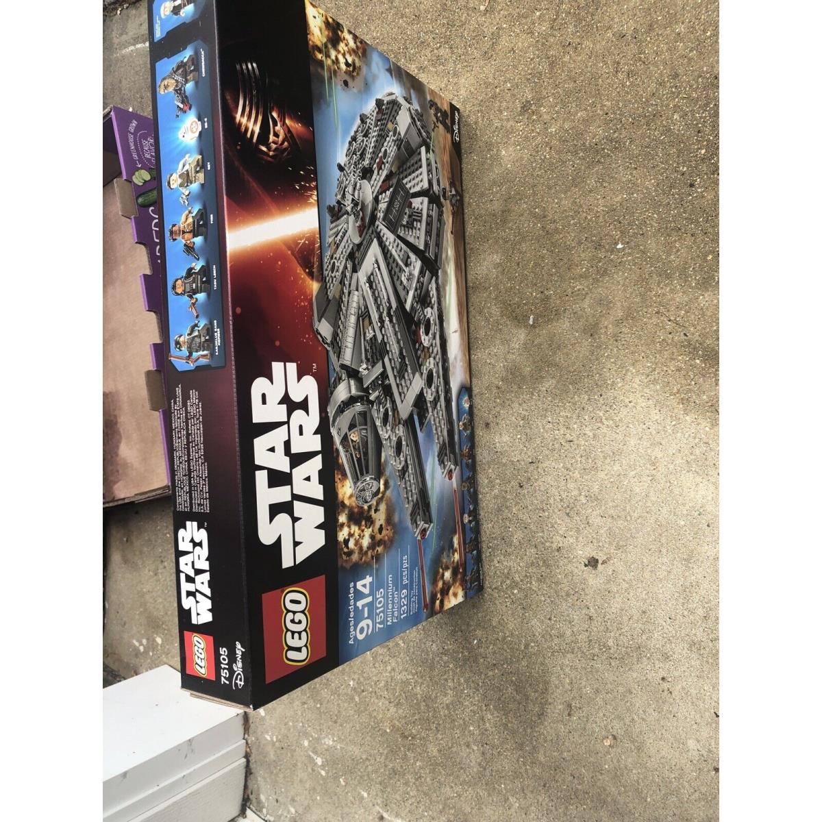 Lego Star Wars Millennium Falcon 75105 Wear Creases Box