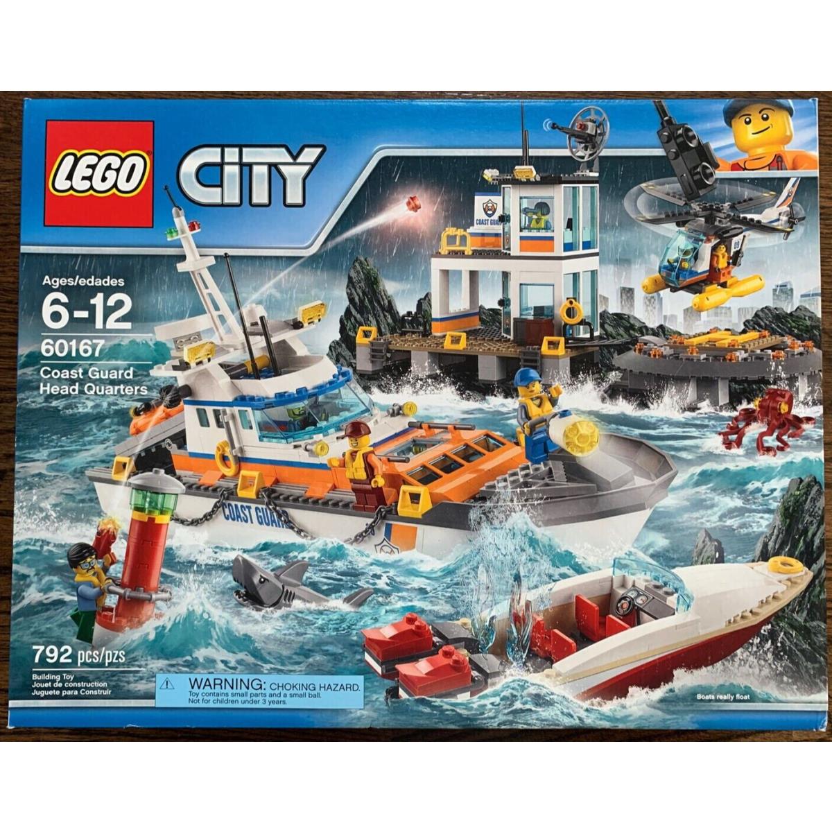 Lego City Coast Guard Head Quarters 2017 60167 Building Kit 792 Pcs Retired