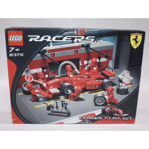 Lego Racers 8375 Ferrari F1 Pit Set Unopend Box Does Have Damege