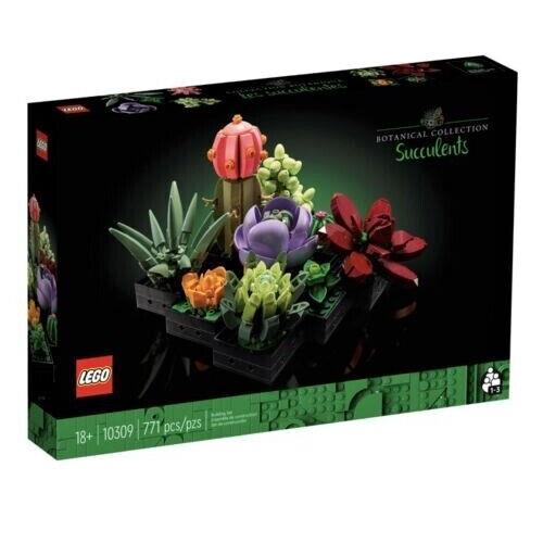 Lego Botanical Collection 10309 Succulents Building Set Complete w/ Box