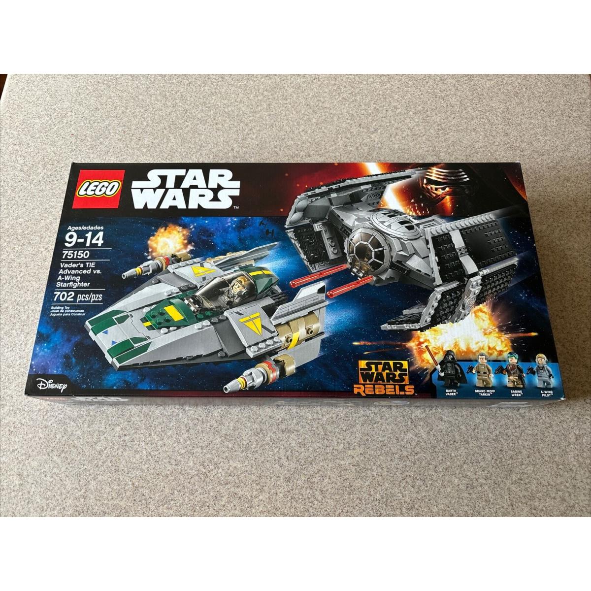 Lego Star Wars: Vader`s Tie Advanced Vs. A-wing Starfighter 75150 Retired