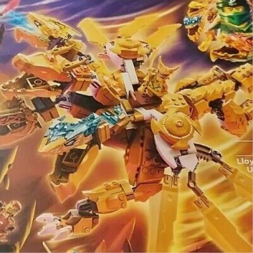 Lego Lloyd`s Golden Ultra Dragon Dragon Only Not A Set No Minifig