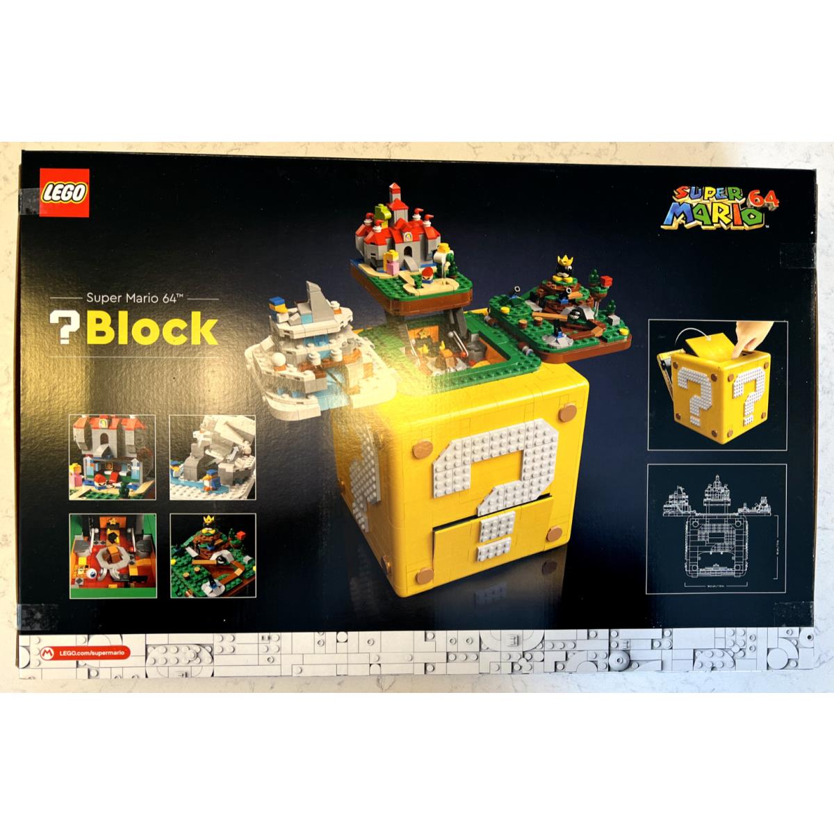 Lego 71395 Super Mario 64 Question Mark Block Set 2064 Pieces Box