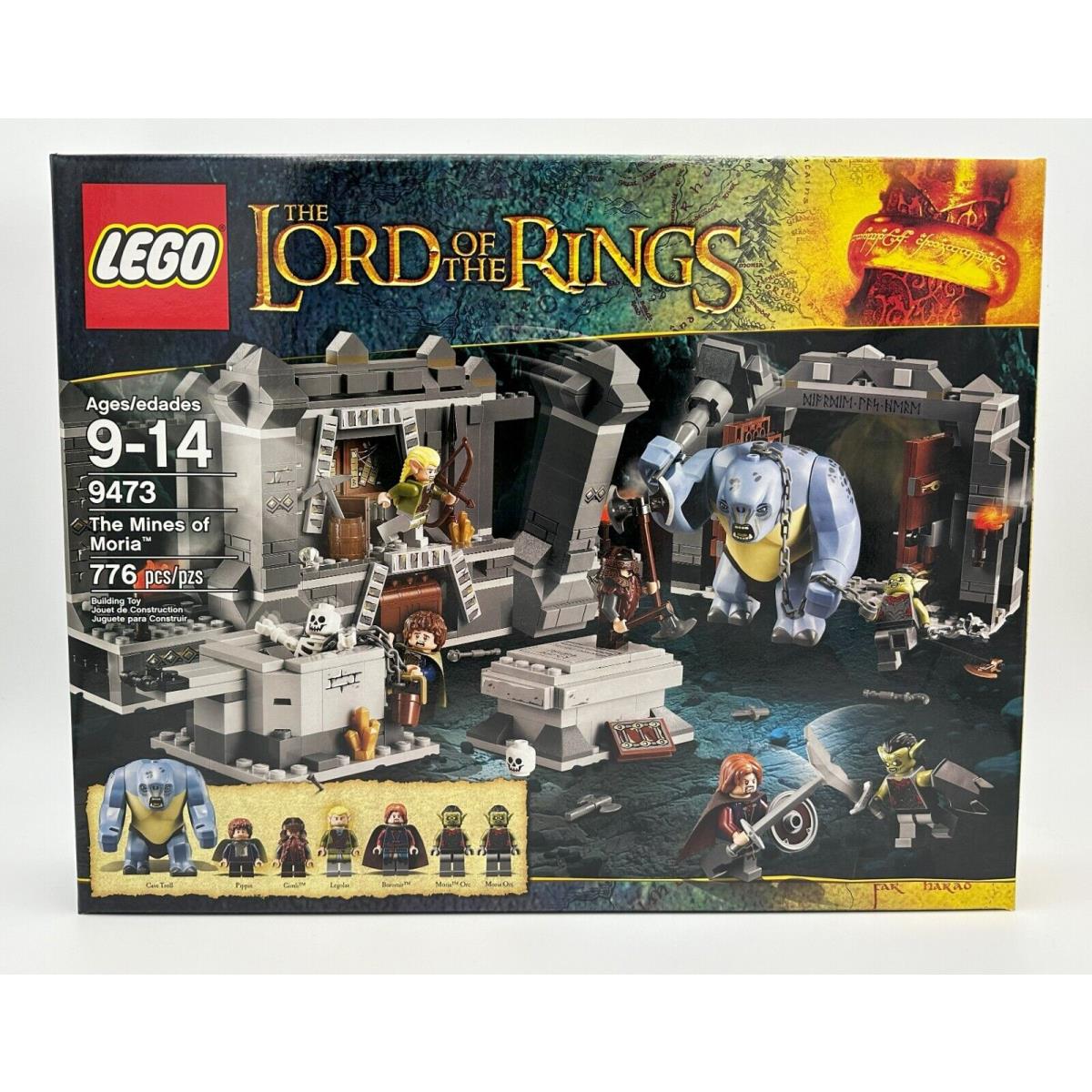 Lego Lord of The Rings The Mines of Moria 9473 Cave Troll Gimli Boromir Rare