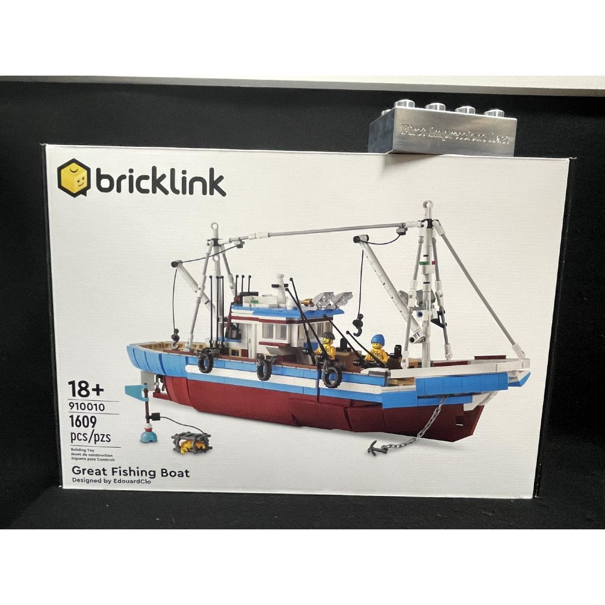 Lego 910010 2021 Bricklink Designer Program Great Fishing Boat Limited Edition