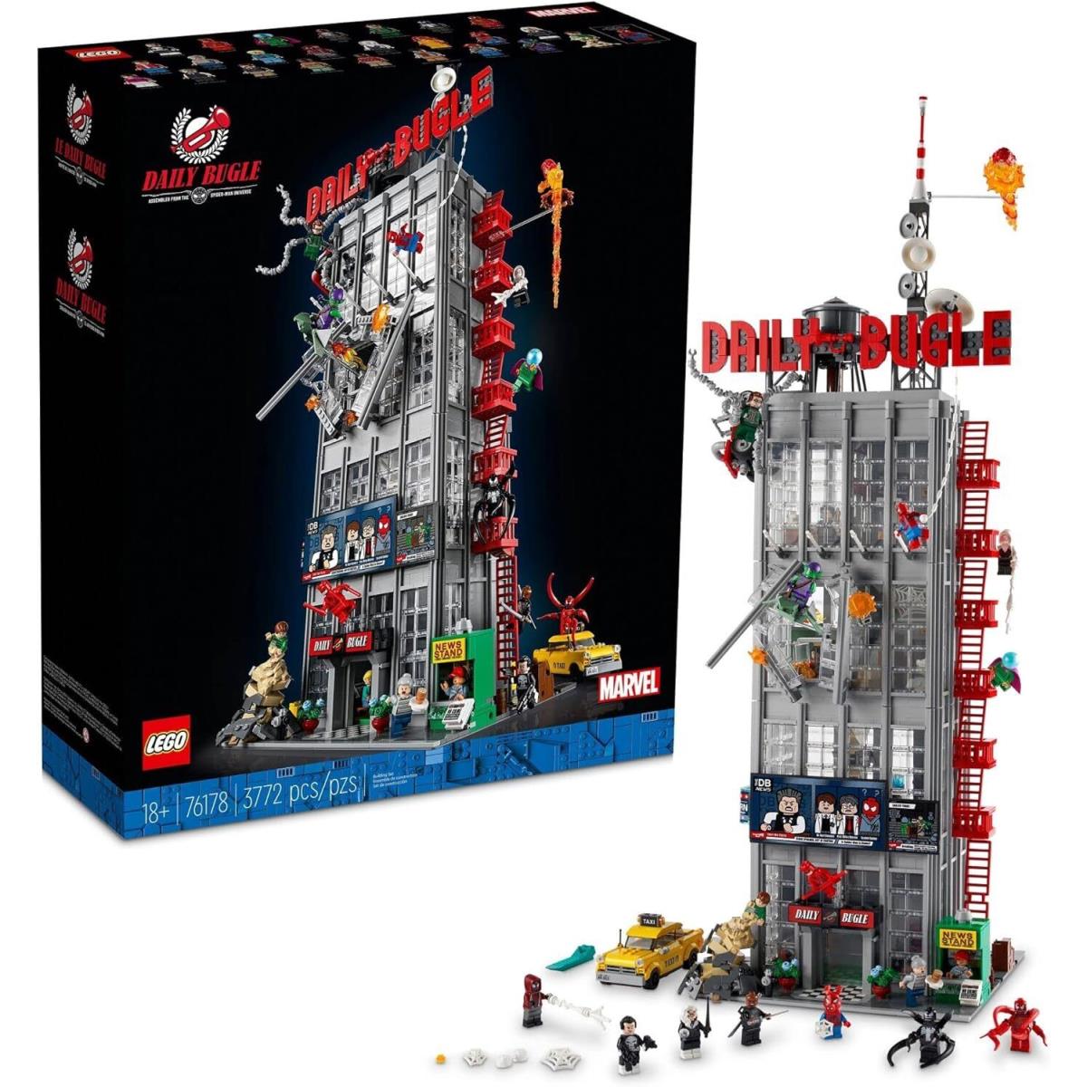 Lego Marvel Spider-man Daily Bugle Newspaper Office Building Set 3 772pcs